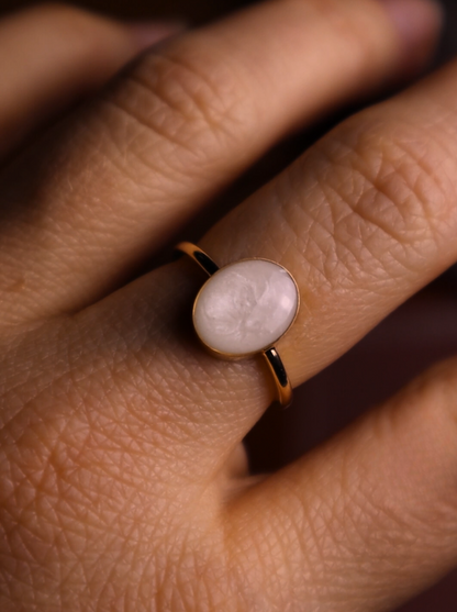 Large oval ring