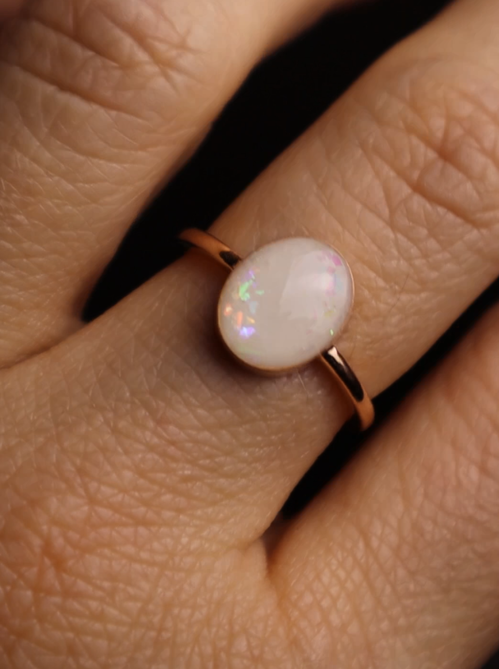 Large oval ring